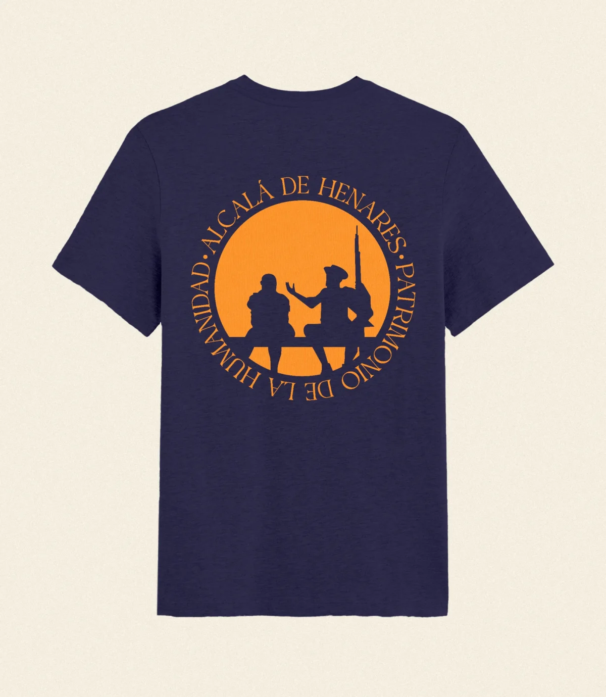 Quijote y Sancho – Camiseta Azul Marino