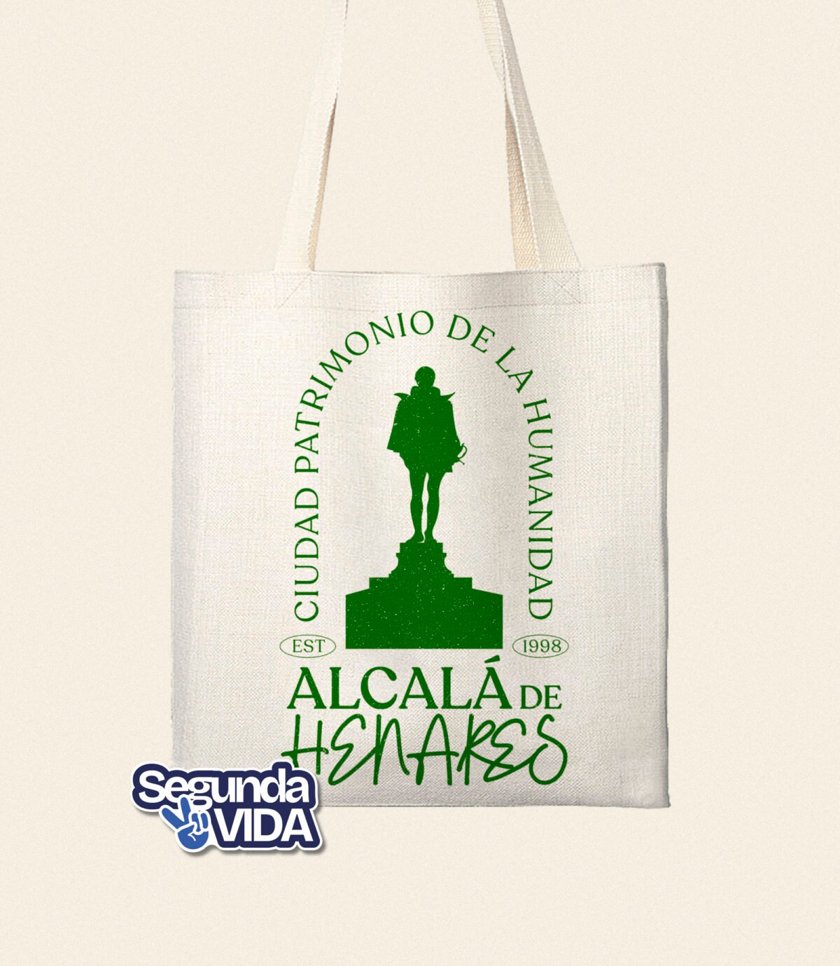 Cervantes – Tote Bag algodón natural 2ª Vida