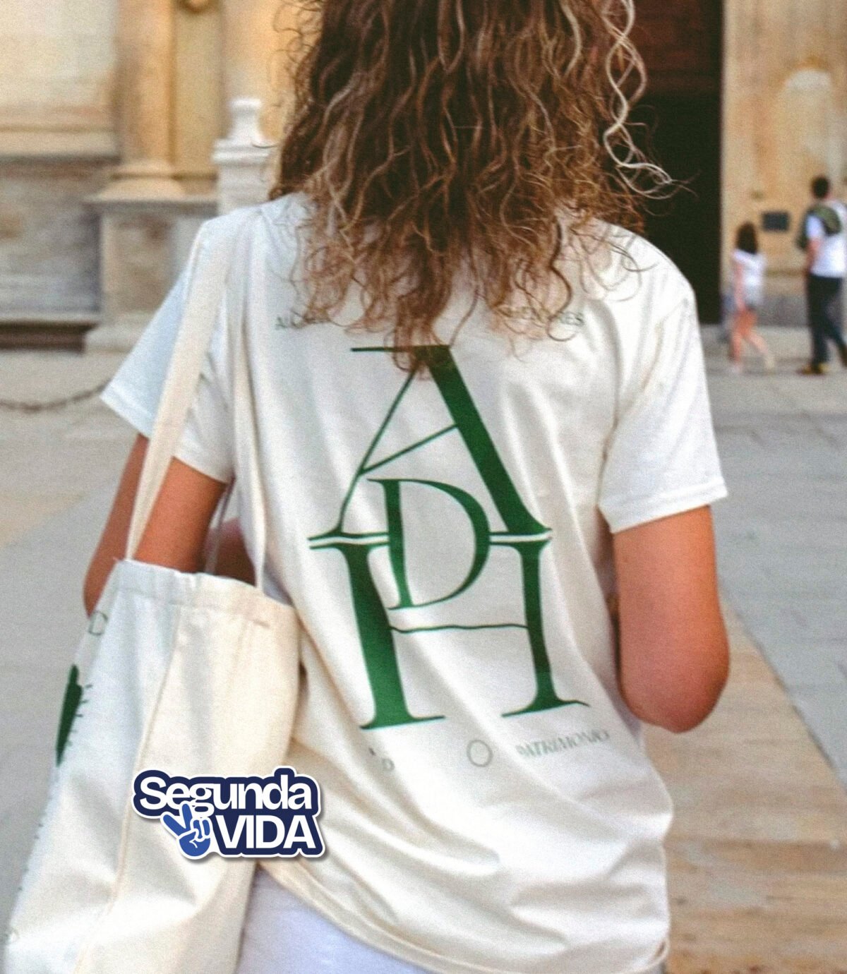 Quijote y Sancho – Camiseta beige 2ª Vida