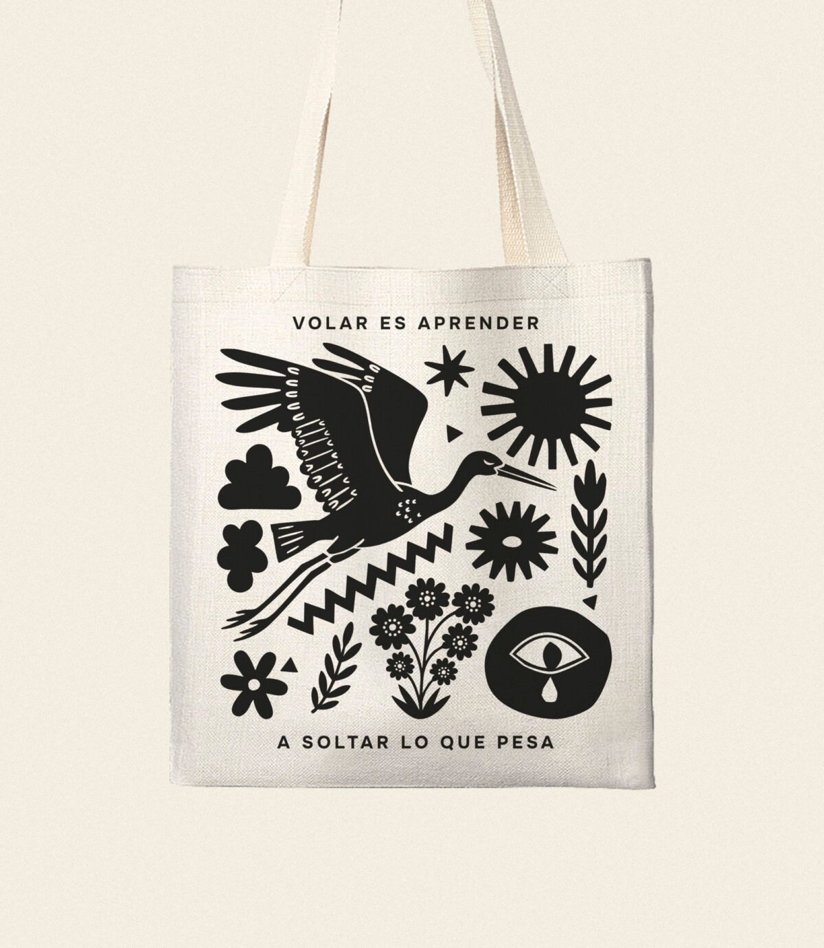 Volar es aprender a soltar lo que pesa – Tote Bag