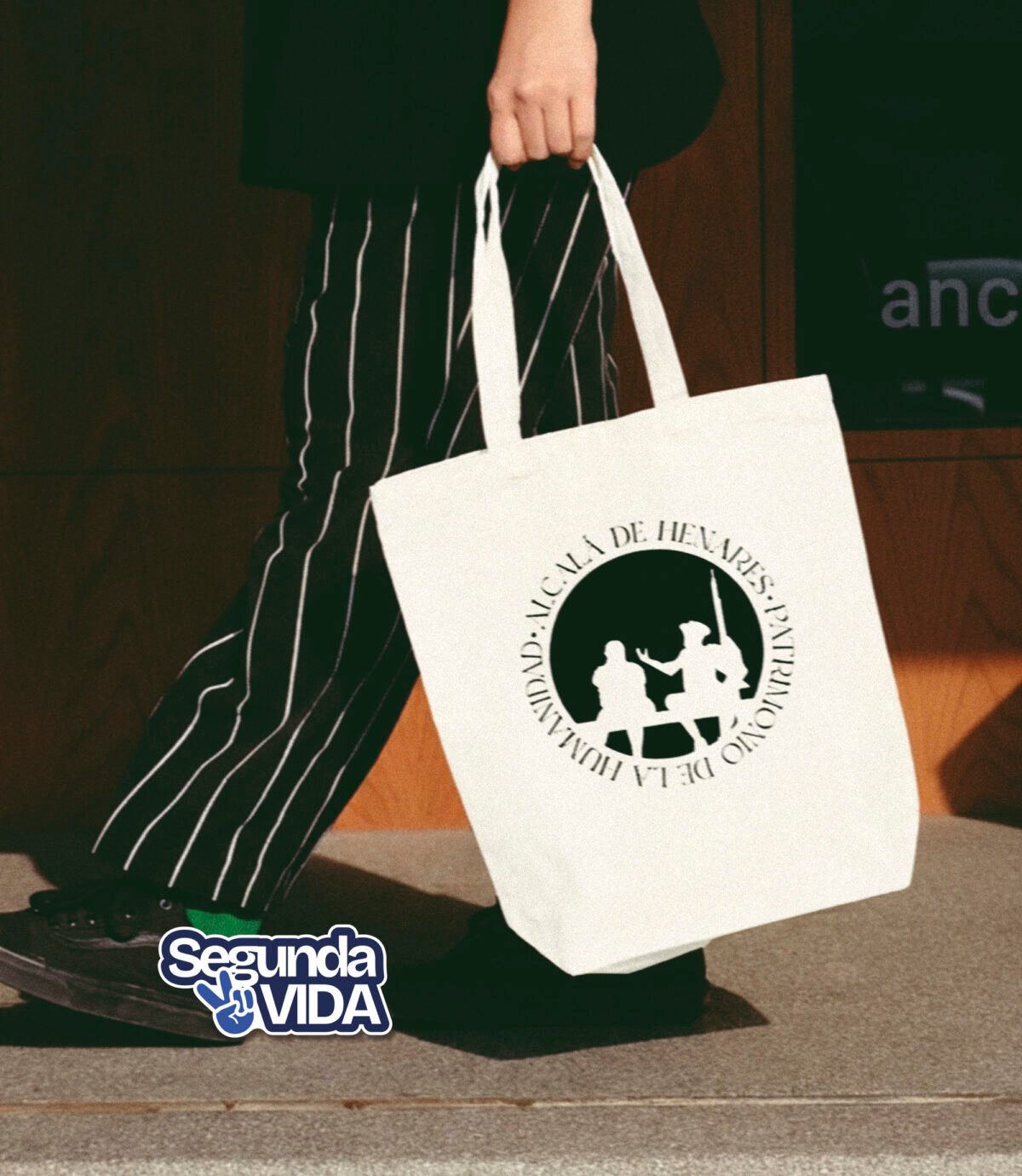 Quijote y Sancho – Tote Bag algodón natural 2ª Vida