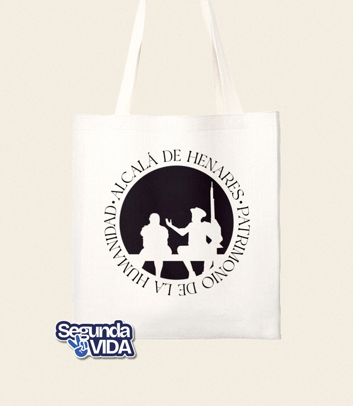 Quijote y Sancho – Tote Bag algodón natural 2ª Vida