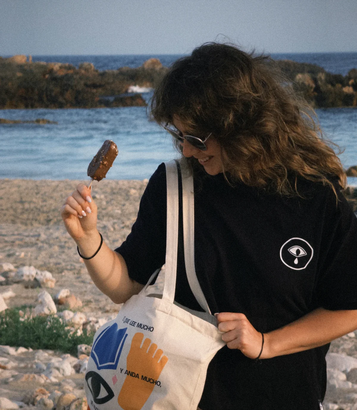 Volar – Camiseta Boxy fit Negra
